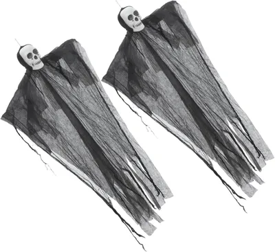 Produktbild von 2stücke Halloween Skelett Deko Totenkopf-deko für Außenbereich Wetterfestes Skelett-gehäuse Leuchtendes Design für Halloween Party Einfache Montage an Ästen und Zäunen