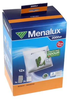 A product box for vacuum cleaner bags.