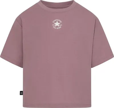 Image de T-shirt à manches courtes Converse Kids Chuck Patch Boxy rose, 10-12 ans, fille, rose, 10-12 ans