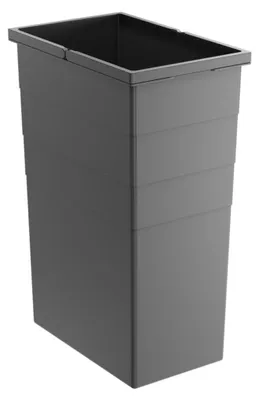 Produktbild von Hailo Inneneimer 1221439 dunkelgrau 35 Liter 350 x 226 x 525 mm 2 Henkel