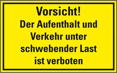 Produktbild von Dreifke® Schild I Hinweisschild Vorsicht! Aufenthalt und Verkehr unter..., Ku...