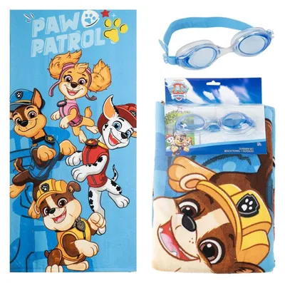Image de Serviette de plage The Paw Patrol Bleu