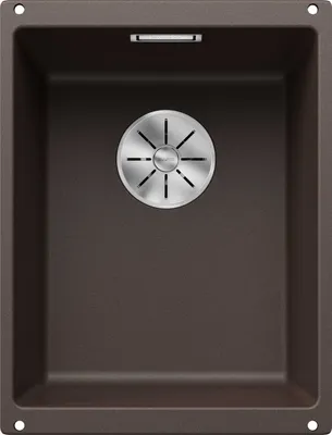 Produktbild von BLANCO SUBLINE 320-U, Schrankwaschbecken, Silgranit, Braun, 40 cm, Deutschland
