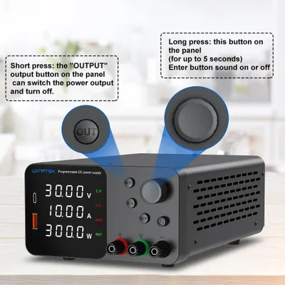 Zdjęcie produktu dla Zasilacz DC regulowany - wyjście 30V 10A - zasilacz laboratoryjny - stabilizowany