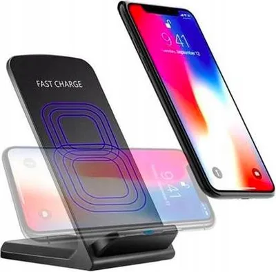 Zdjęcie produktu dla Ładowarka Indukcyjna Bezprzewodowa Szybka Stacja 10W Usb-C Qi Sieciowa