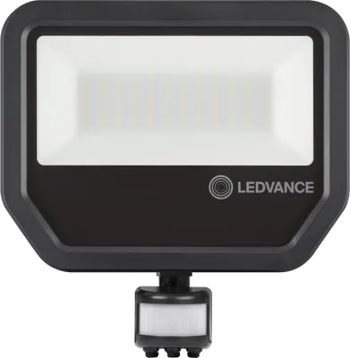 Zdjęcie produktu dla Naświetlacz LED Reflektor Zewnętrzny Lampa 50W 6000lm 4000K IP65 Czarny Z Czujnikiem Ruchu i Zmierzchu Floodlight Ledvance