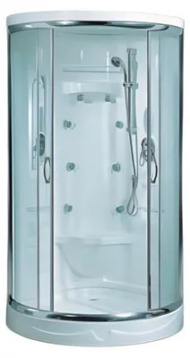 Productafbeelding van Komfortdusche Duschkabine Glaskabine Duschbox Glasdusche Luxusdusche 100x100 cm