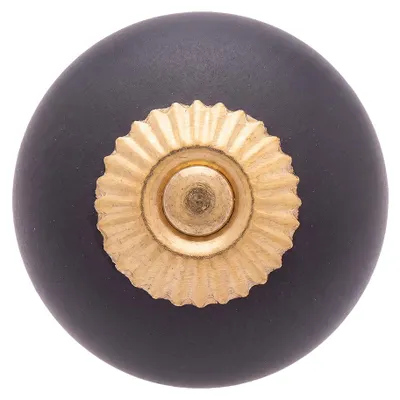 Immagine prodotto di Pomello per porta Clayre & Eef Ø 4 cm in Vetroceramica grigia