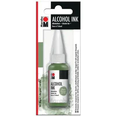 Produktbild von Marabu permanente Tinte Alcohol Ink olivgrün 20 ml