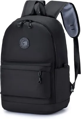 Image de Sac à dos cabine, dimensions 40x30x15 cm, idéal pour l'avion, compartiment pour ordinateur portable 14 pouces, imperméable, couleur noire