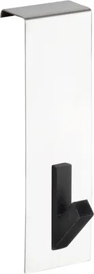 Produktbild von Wenko 4468190100 Türhaken Cauro, Edelstahl Glänzend, Schwarz