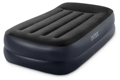 Image de Intex 64122ND Pillow Twin 1-Persoons Luchtbed 99x191x42 cm + Ingebouwde Pomp Zwart