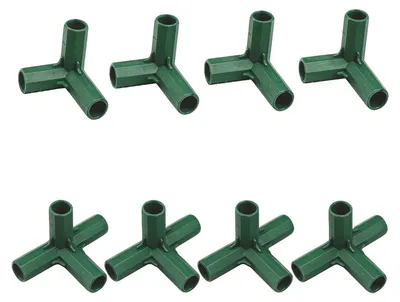 Image de 8 pièces, connecteur pour structure de serre robuste, support stable de 16 mm