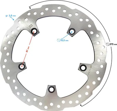 Produktbild von GT 125 Bremsscheibe vorne