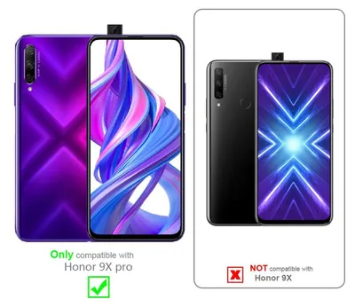 Immagine prodotto di Cadorabo 3x pellicola blindata a schermo intero per Honor 9X PRO pellicola protettiva in vetro temperato nero di protezione del display