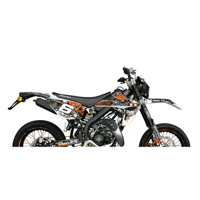 Produktbild von Sticker Kit Verkleidungen 22 Stück STAGE6 Orange Weiß Rieju MRT 2009/2022