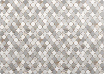 Produktbild von Arabeskenmosaik – Bodenschutzmatte – Rutschfest – Schutzmatte für Büro – Vinylmatte – Stuhlunterlage  – 140 x 100 cm