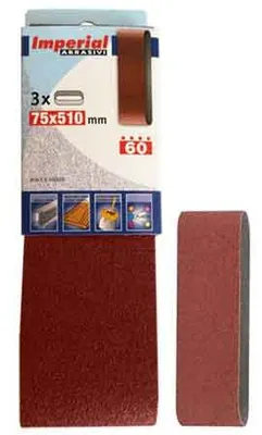 Obrázek produktu pro BRUSNÁ PÁSKA 75 × 510 mm, zrnitost 60 – 3 kusy