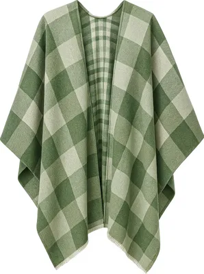 Produktbild von Poncho Karo kuschelweich,  Italy von collezione alessandro
