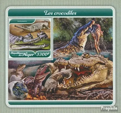 Produktbild von Briefmarken Niger 2017 Mi Block 778 (kompl. Ausg.) postfrisch Krokodile