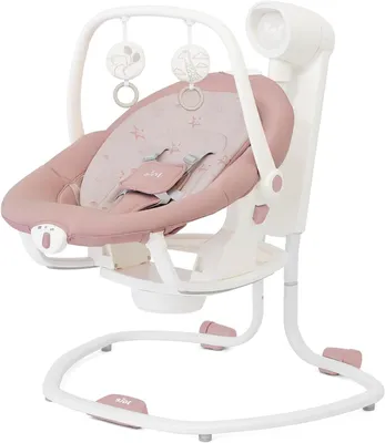 Immagine prodotto di Sedia a dondolo per neonati - Altalena rimovibile - Per il relax del bambino - Funzione 2-in-1 - Da 0 a 9 kg - Cosmo Lola
