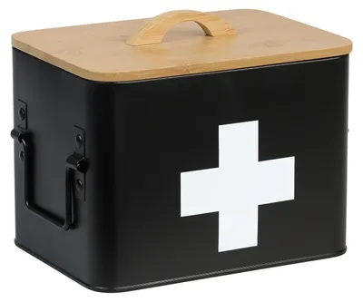 Productafbeelding van KESPER opbergbox met bamboe deksel, 22,4 x 18 x 15,5 cm