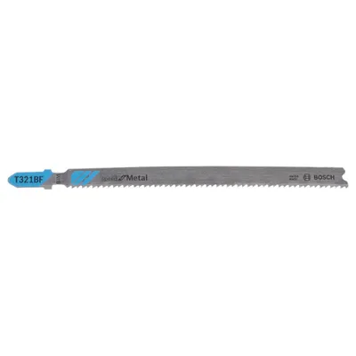 Zdjęcie produktu dla Bosch 2 608 636 707, Ostrze wyrzynarki, Aluminium, Epoksydowe, Profil, Materiał sandwiczarki, Blacha (cienka), Bimetaliczny, 2 mm, 13,2 cm, 5 szt.