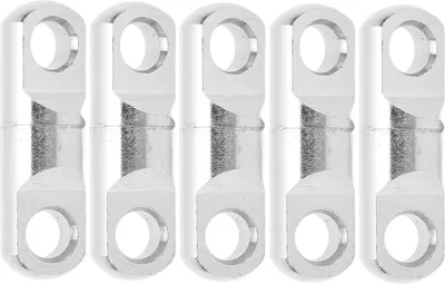 Produktbild von 5pcs/Set Edelstahlsäule Typ 360 ° Rotationslager Schwebungen Fischereihakenanschluss 9#