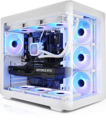 Image de Gaming PC Panorama Curve IX AMD Ryzen 7 9800X3D, 32GB DDR5, NVIDIA RTX 5070 Ti 16 GB, 2TB SSD, Windows 11