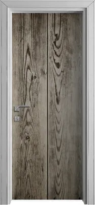 Produktbild von Tür Selbstklebende 80x210 cm Türfolie Türtapete Klebefolie - Dunkle Holz