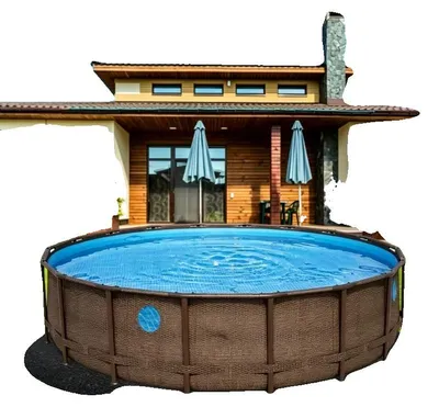Image de Tapis de sol pour piscine, dimensions 396 x 396 x 0,2 cm, matériau non tissé, poids 400 g/m², pour une utilisation en extérieur, design durable