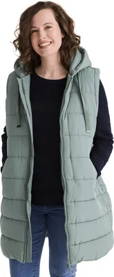 Produktbild von Stooker Women WANDA MIT KAPUZE Damen Steppweste Slim Fit 40/42 ivy green