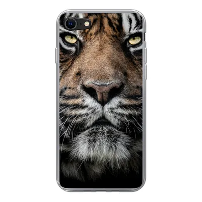 Produktbild von MuchoWow® Handyhülle Schutzhülle Hülle für iPhone SE 2022 Tiger - Nahaufnahme - Tier Silikon Softcase Handy Hülle - Schutzhülle