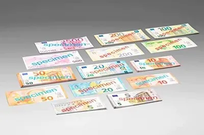 Zdjęcie produktu dla Pieniądze do zabawy euro banknoty edukacyjne dla dzieci 40 szt.