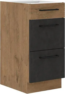 Obrázek produktu pro Kuchyňská skříňka se šuplíky VANYA - šířka 40 cm, matera / dub lancelot