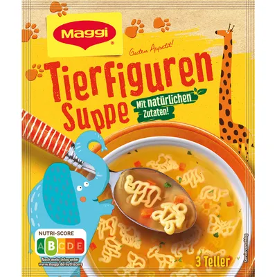 Produktbild von Maggi Guten Appetit Tierfiguren Suppe mit natürlichen Zutaten 60g