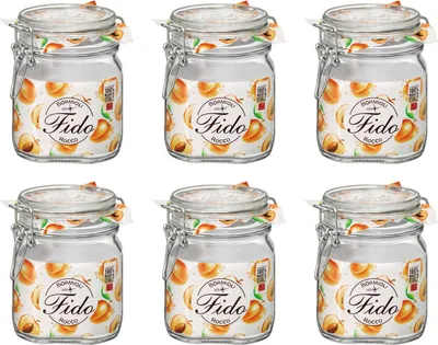 Immagine prodotto di Bormioli Rocco Weckpot Fido - 21 x 31 cm / 750 ml - forma quadrata - confezione da 6 pezzi