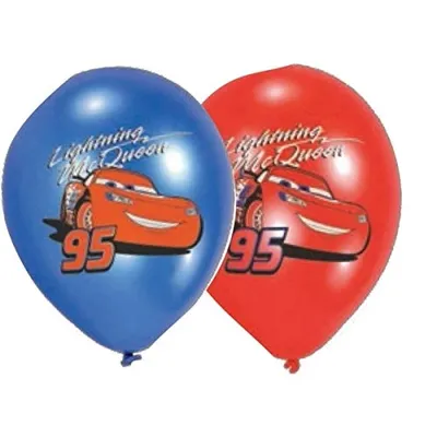 Produktbild von Amscan 999238 - Latexballons Cars, 6 Stück, Luftballons
