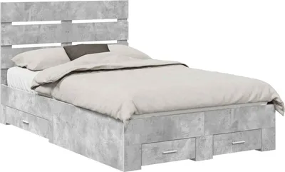 Immagine prodotto di Struttura del letto con cassetto Grigio cemento 120 x 200 cm