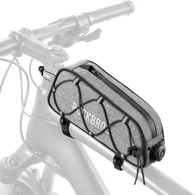 Produktbild von ROCKBROS Road-to-Sky Fahrrad Rahmentasche, Oberrohrtasche, Wasserabweisend, 0,7L, Grau