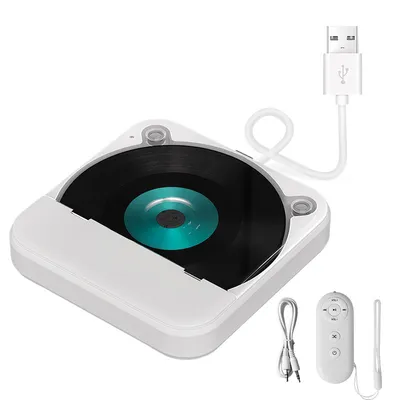 Produktbild von ZELURXX Externer Auto-CD-Player, USB-Verbindung ohne Qualitätsverlust, HiFi, Multifunktionaler CD-Player, für verschiedene Fahrzeugmodelle, Weiß