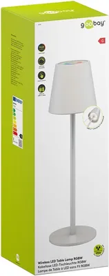 Produktbild von Goobay goobay Bordlampe med RGB Trådløs Hvid