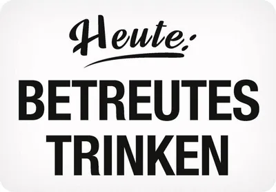 Produktbild von Kulthänger Blechschild Betreutes Trinken KH 033