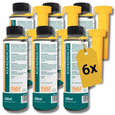Produktbild von INOX® Kühler Dicht Additiv 6x250ml Kühlsystem Dichtmittel Kühlerdicht Leak Stop
