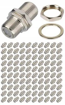 Produktbild von Lamex 100x F-Kupplung Doppel Barrel Adapter Antennenkabel
