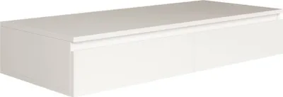 Produktbild von Selsey Bemmi – Hängeschreibtisch / Schminktisch mit Schubladen, Weiß, 120 cm