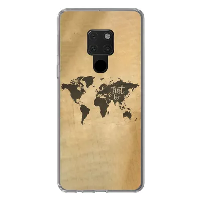 Produktbild von MuchoWow® Handyhülle Schutzhülle Hülle für Huawei P40 Lite Weltkarte - Karte - Sprichwörter Silikon Softcase Handy Hülle - Handy