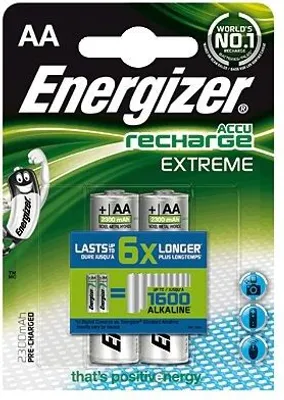 Produktbild von Energizer ERE2300B2, Wiederaufladbarer Akku, Nickel-Metallhydrid (NiMH), 1,2 V, 2 Stück(e), 2300 mAh