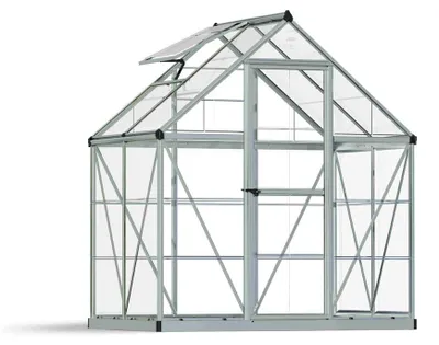 Produktbild von Palram - Canopia Aluminium Gewächshaus Harmony 64 Silber 125x185x208 cm