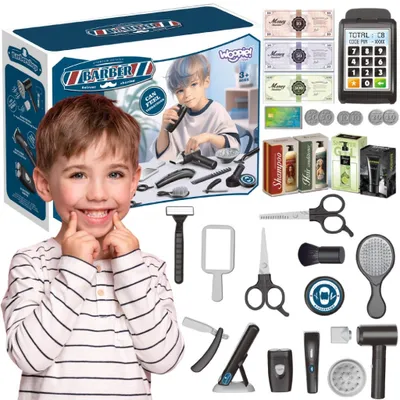Image de WOOPIE, ensemble de coiffure pour enfants, salon de stylisme, 24 pièces.